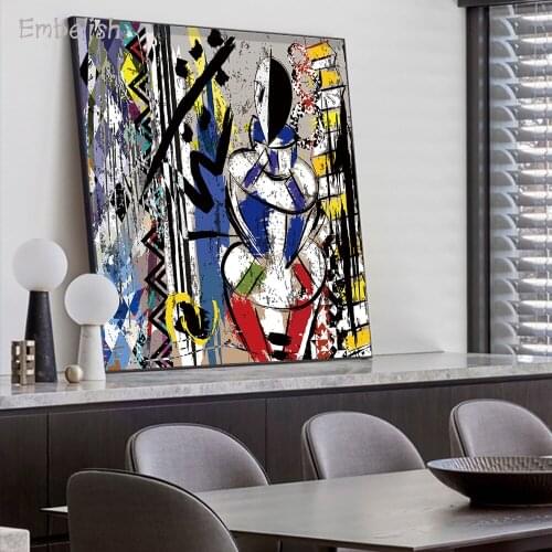 Embelish 1 Pieces Modern Artworks For Living Room Abstract Wall Art Posters HD Print On Canvas Oil Paintings Home Decor Pictures