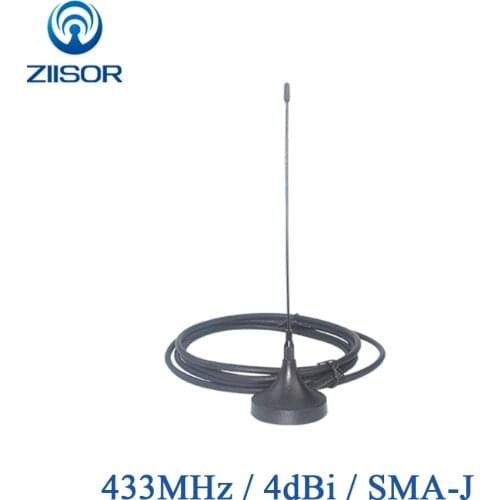 2pcs 433MHz Lora Antenna with Magnetic Base Omni 433M Antenna SMA Male Antena WLAN Wireless Module DTU Aerial TX433-XP-200