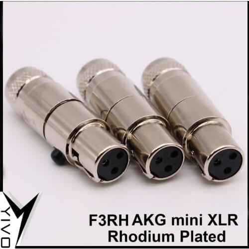 8pcs female male YIVO F3RH HIFI Hi-end DIY Audio Video 3pin 4pin 3pins 4pins mini XLR conectors Plug Jack Connector