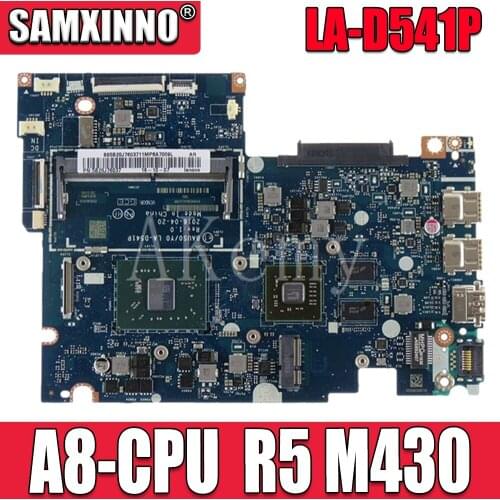 Akemy For Lenovo Yoga 500-14ACZ Laotop Mainboard LA-D541P Motherboard with A8-CPU Radeon R5 M430