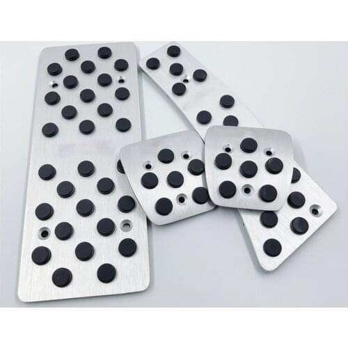 For Honda Civic 2006-2020 LHD Aluminum Pads Pedal Set Gas Accelerator Brake Footrest AT / MT Car Accessories