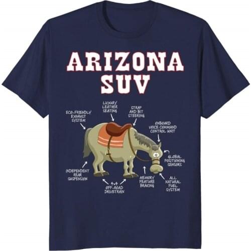 Arizona Az Suv Funny Joke Horse Mule Souvenir Gift T-Shirt Stranger Things Design T Shirt 2019 New Cool Short Sleeve Men Tees