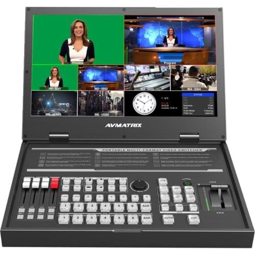 Avmatrix PVS0615U Portable 6CH SDI/HDMI Cable - Compatible Multi-format Streaming Switcher