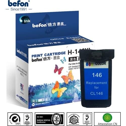 Befon Re-manufactured 146 Cartridge Replacement for Canon CL-146 CL146 Color Ink Cartridge for MG2410 2410 2510 IP2900 Printer