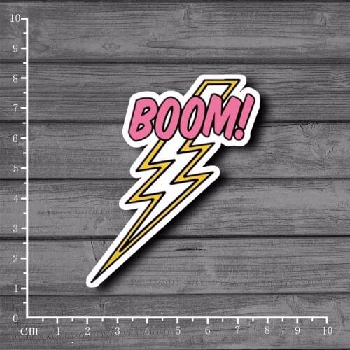 BOOM Lightning Scrapbooking Stationery Graffiti Sticker Decor For Ablum Diary Scrapbookin Laptop New School Supplies[Single]