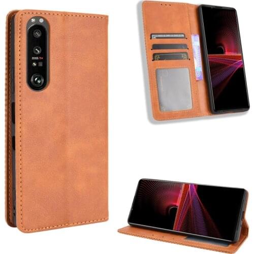 For Sony Xperia 1 III Case For Sony 1 iii Premium Leather Wallet Leather Flip Case For Sony Xperia 1 III 1iii Case 6.5 inch