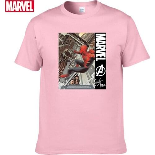 Marvel The Avengers Spider Man t-shirt Comfortable Breathable 100% cotton Fashion graphic t shirts Summer Tops Mens shirts #111