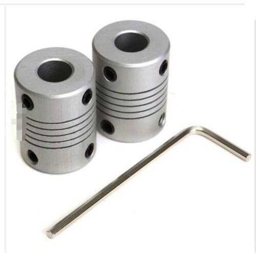 DuoWeiSi 3D Printer Parts 2Pcs/lot Flexible Coupler 5 x 8 mm For 3D Printer Z Axis 5*8mm