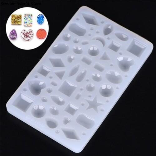 Hot Sale DIY Craft Diamond Shape Silicone Mold Mould Resin Pendant Jewelry Making Mold Tool