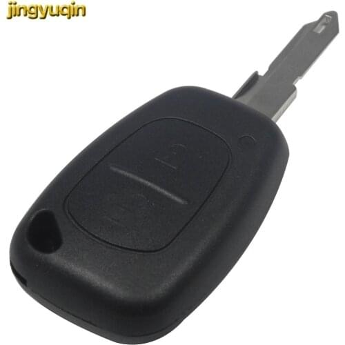 Jingyuqin 20PCS Remote Car Key Shell Replacement For Renault Master Traffic Kangoo Opel Vivaro Movano 2005 Year 2 Buttons