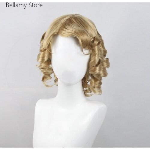 Identity V COS Fireflies in midsummer 22-color short curly hair custom-made false hair Cosplay hairwear Wig+Wig Cap