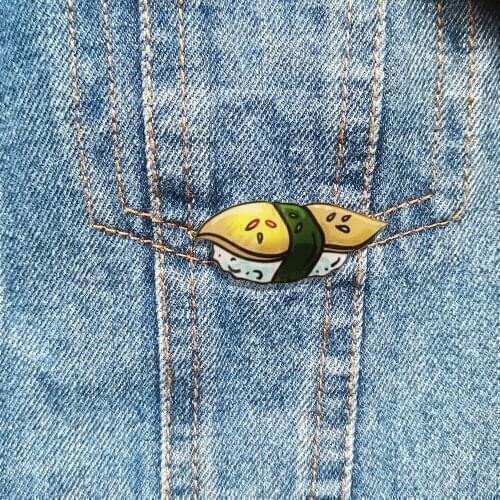 Beautiful Shirt Brooch Cartoon Japanese Foods Badge Lapel Pins For Backpacks Shirt Jeans Hat Accessories Jewelry New Year Gift