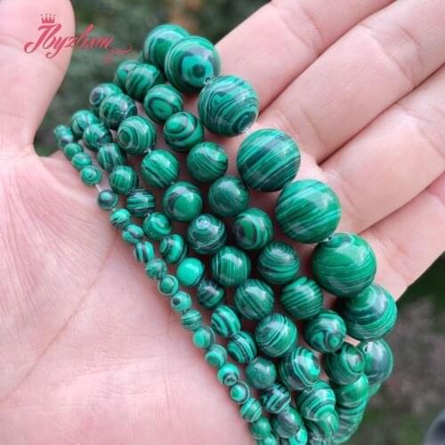 Round Smooth green Artificial Malachite Stone Beads 6/8/10mm For DIY Necklace Bracelet Jewelry Making Strand 15" Free Shipping
