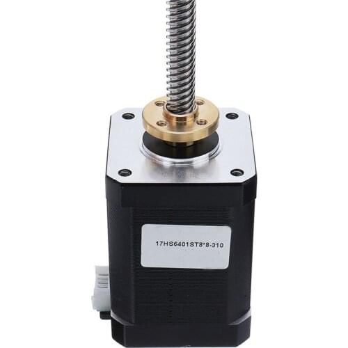 17HS6401-S T8x8 Nema 17 Lead Screw Stepper Motor Linear Actuators 60mm 4-lead 42 Motor 100-500mm Trapezoidal Lead Screw