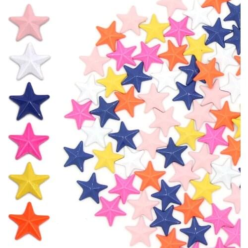 100Pcs 10mm Copper Star Studs Iron-on Hotfix Metalic Rhinestone Rivet For Clothes Flatback Rhinestones DIY Punk Accessories