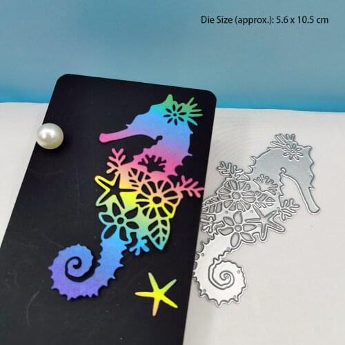 Seahorse Beauty Metal Cutting Dies Scrapbooking Embossing Folders for DIY Album Card Making Craft Stencil Greeting Photo Paper