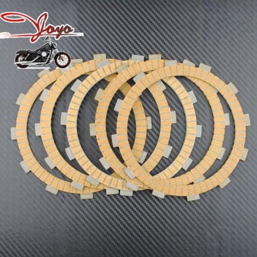 Motorcycle Paper-based Clutch Friction Plates For Street EL250 Eliminator 1988-1989 EX250 Ninja 250 1986-2007 ZZR250 1999-2007