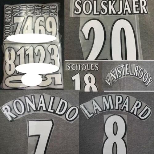 Lextral Retro NAMESET Customize Nameset Any Name Number Flocking