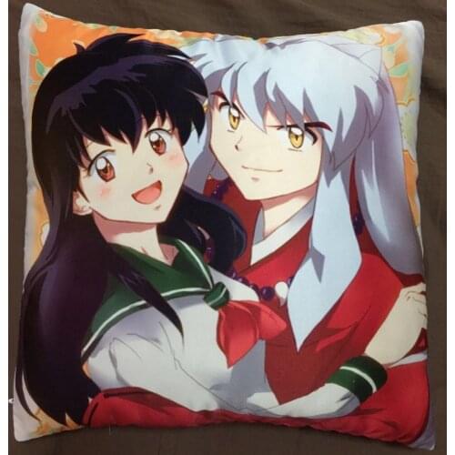 New Inuyasha sit boy Anime two side Pillowcases Hugging Pillow Cushion Case Cover Otaku Gift Cosplay 160