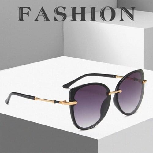 Luxury Vintage Cat Eye Sunglasses Women Brand Designer Hot Big Frame Sun Glasses For Female Ladies Eyewears UV400