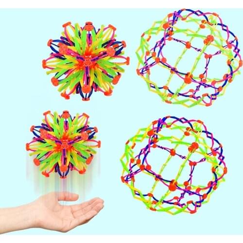 Student Magic Telescopic Ball Toy Variety Flower Ball Parent-child Outdoor Game Throwing and Catching Creative Deformation Ball