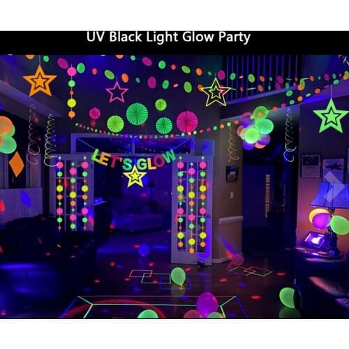 Luminous Balloon Decorate Star Wave Point Festival Party Birthday Memorial Party Decorate Party Props Flash UV Glow Balloon