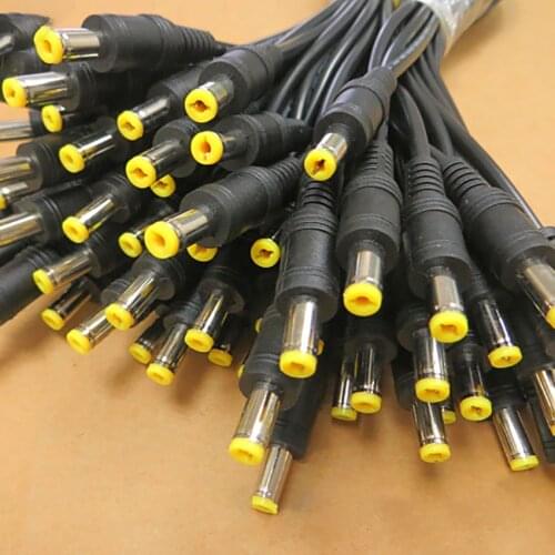 50CM Extension Line Male to Male DC 5.5*2.1 to 5.5*2.1 Mobile Power Output DC Thick Line External Connector Cable 3A 0.12 Core
