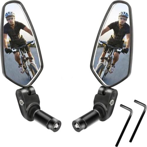 Bicycle Mirror Adjustable Handlebar Rearview Mirror Rotate Wide-angle Back Sight Reflector for MTB Road Cycling Bike Accessories