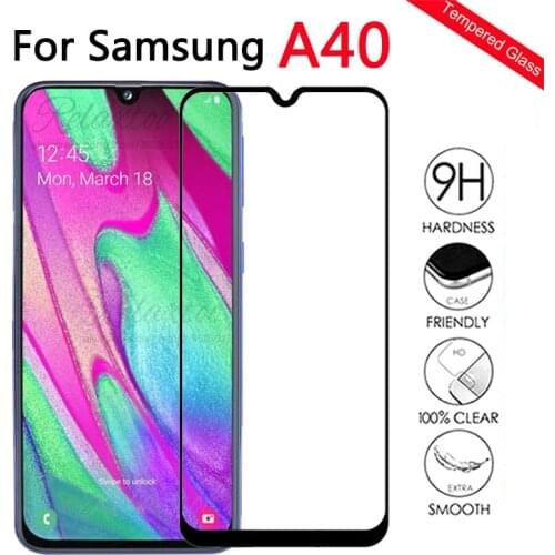 Protective Glass For Samsung A40 Screen Protector On the For Samsung Galaxy A40 Tempered Glas a 40 sm-A405F A405 display Film 9h