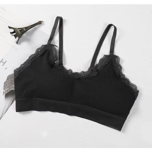 Female Lace Strap Wrapped Chest Shirt Top Fashion Women Bralette Bra New Underwear Bras For Women