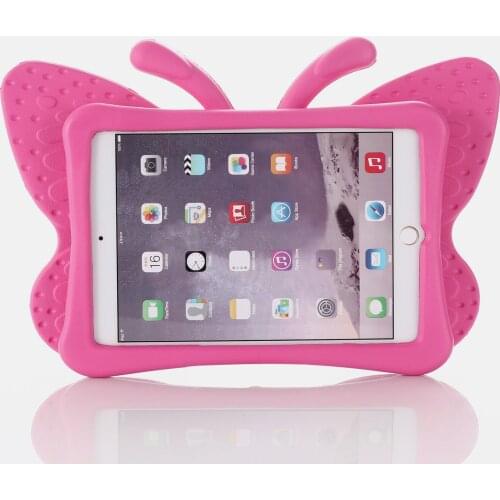 3D Children Shell Tablet Case For Apple Mini 4 5 7.9 inch Cartoon EVA Shockproof Cover For iPad Mini 1 2 3 Kids Butterfly Stand