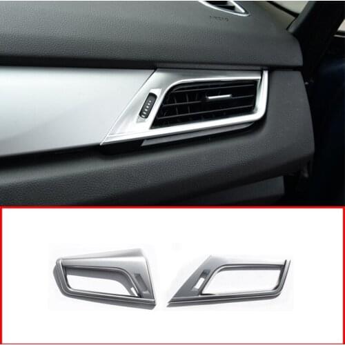 For BMW 2 Series F45 F46 218i 2015-2017 Car Accessories ABS Chrome Side Air Conditioning Vent Outlet Frame Trim