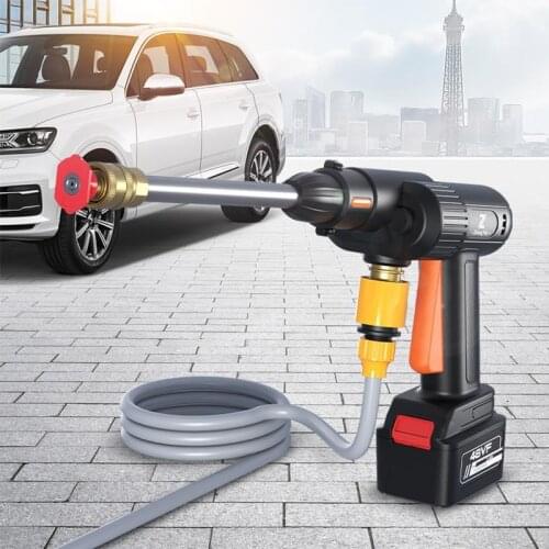 96V 30000mAh 45BAR Wireless Car Washer High Pressure Car Wash Water Gun Portable High Pressure Washer Foam for Makita Battery