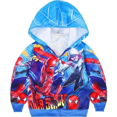 Disney New 3D SpiderMan Sweatshirt Hoodies Kids hoodies Girls Boys Children Long Sleeve polyester Clothes Tops