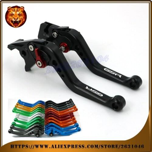 For SUZUKI GSR600 GSR750 GSR NEW LOGO 2011-2015 2006-2011 free shipping Motorcycle Adjustable Long Short Brake Clutch Levers