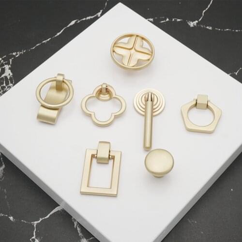 European Style Vintage Gold Cabinet Pulls Solid Zinc Alloy Kitchen Cupboard Handle Drawer Knobs Furniture Handle Hardware
