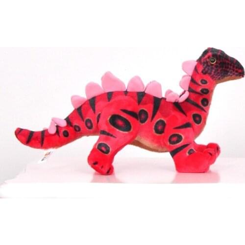 Cartoon dinosaur about 40x25cm red Stegosaurus plush toy soft doll throw pillow birthday gift b0159