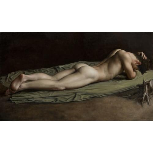 GOOD ART--TOP original NUDE art painting --nude male MEN oil painting male art GAY Withered ART ON CANVAS -FREE SHIPPING COST