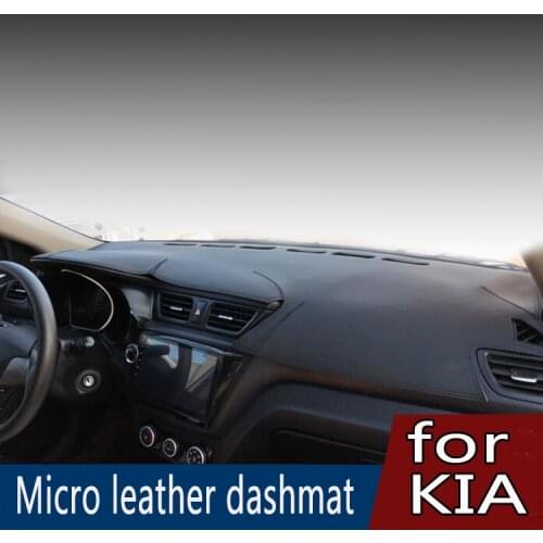 For Kia Soul K2 Cadenza K7 Rondo Carens VQ Sorento Mohave NIRO DE K3 K5 Optima Leather Dashmat Dashboard Cover Pad Dash Mat