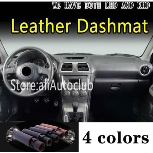 For Subaru Impreza GD GG G2 2002 2003 2004- 2007 Leather Dashmat Dashboard Cover Dash Mat Carpet custom Car styling Accessories