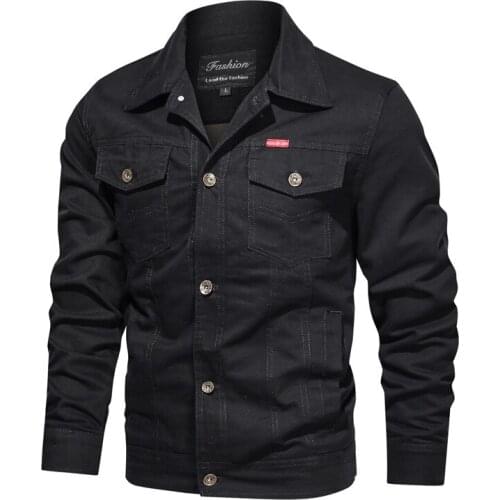 New Mens Jacket Male Coat 5xl 6xl Oversized Cotton Tooling Casual Jacket Men Brand Clothing Outwear AF1901