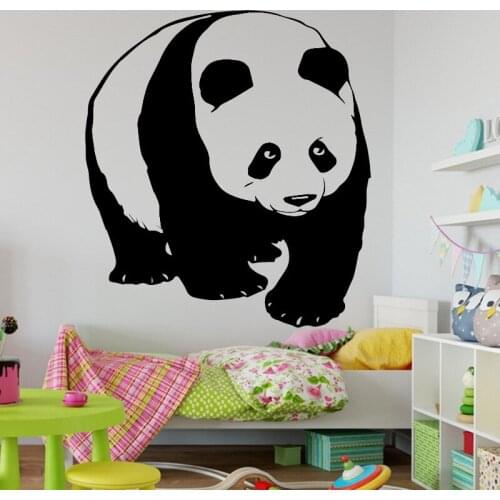 Panda Animal Wall Stickers, Vinyl Wall Stickers, With Removable Art Decoration, Suitable For Families And Childrens Rooms