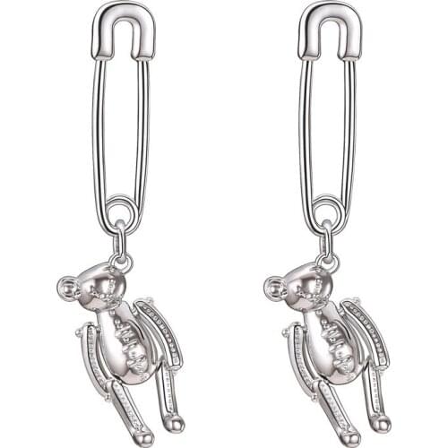 2021 Summer New Annie Baby Bear Earrings Cute Sweet College Style Earrings Ear Studs Jewelry For Women Discount