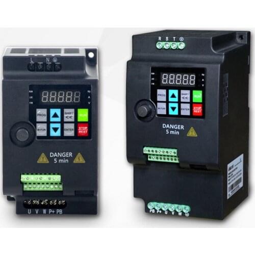 0.75KW/1.5KW/2.2KW Frequency Converter 1phase Input 3 Phase Output VFD Variable Frequency Drive Inverter for Motor Speed Control