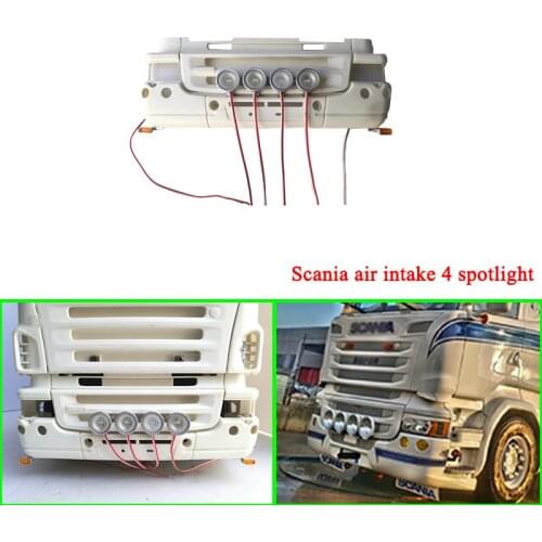 Led Air Intake Spotlight Intake Lamp for 1/14 Tamiya RC Truck Car SCANIA R730 R470 R620 56323 Diy