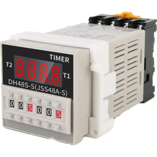 Digital display time relay DH48S-S cycle delay relay 220V12V24V time controller