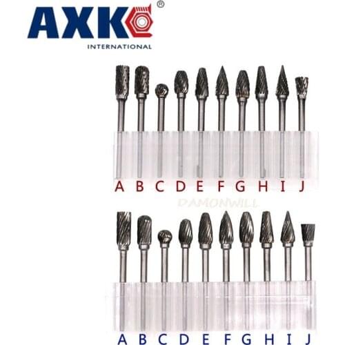 10pcs Tungsten Steel Grinding Head Tungsten Carbide Burrs Sets Mini Drill Diamond Burrs Material Tungstenio Dremel Accessories