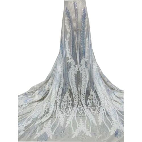 SJ Lace Latest French Nigerian Lace Fabrics 2021 High Quality Lace African Lace Fabric For Wedding Tulle Lace Material j3-64