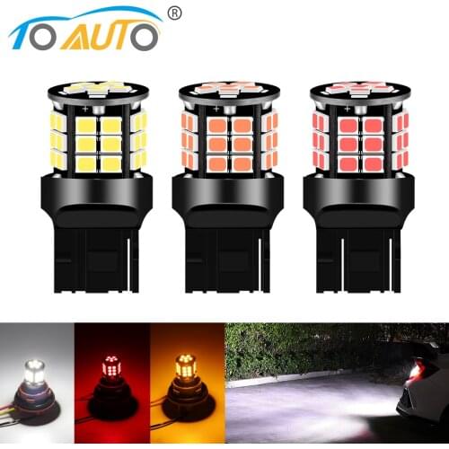 2pcs T20 7440 W21W W21/5W 7443 Led Bulb 36SMD 2835 Chips LED Bulbs Car Brake Reverse Light Lamp Turn Signal Light DC 12V 6000K
