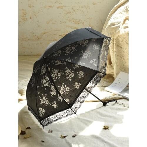 Japanese Mini Umbrella rain Women Princess Lace Umbrellas Waterproof Sun Parasol Convenient Travel Parapluie wedding Umbrella
